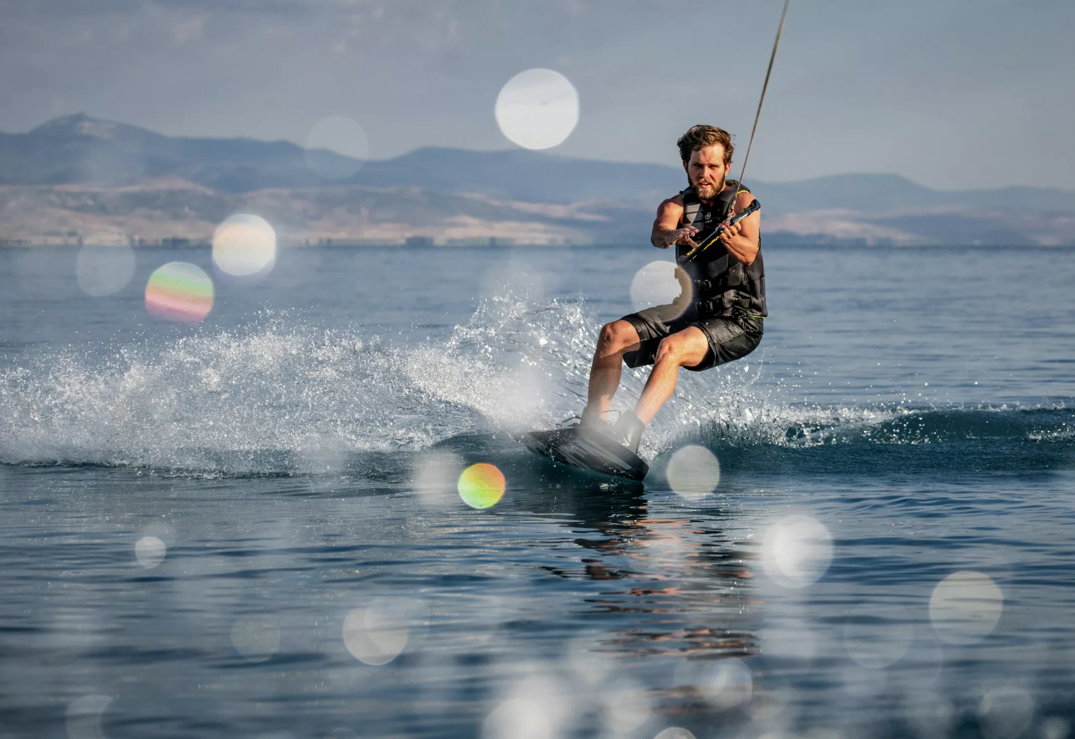 Deportes acuáticos en el lago